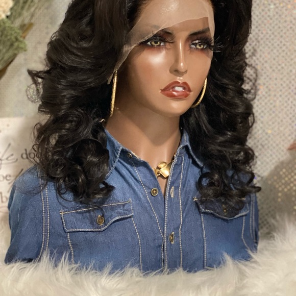 🍁New 20” Jelani 13X4 HD Transparent Lace Frontal 💯Brazilian Human Hair Wig🍁 - Picture 4 of 12